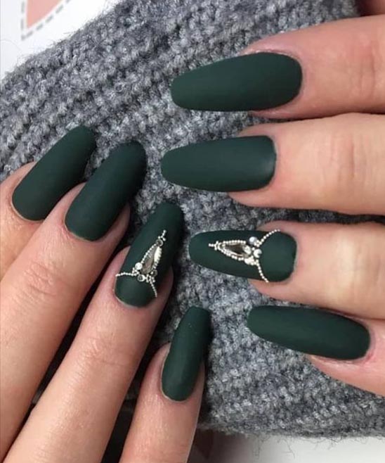 Green and Purple Nail Designs