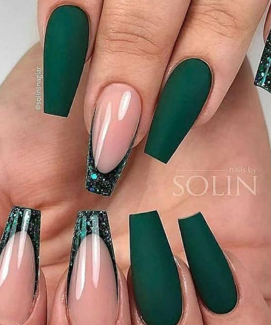 Green and Red Nail Designs