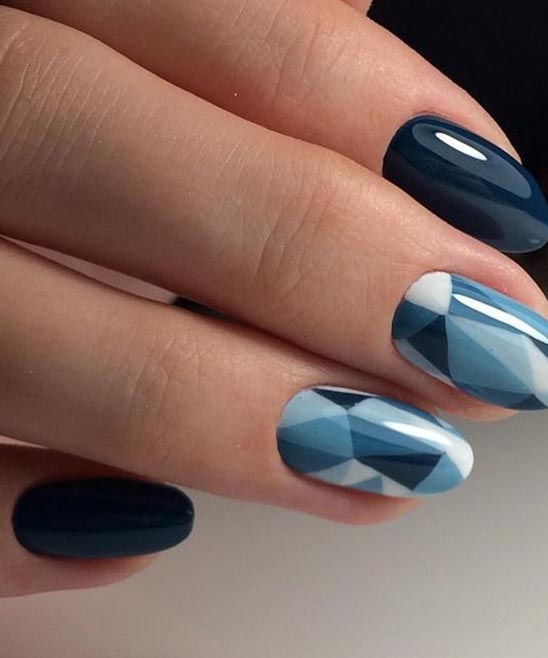 Light Blue Nail Design