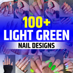 Light Green Nails Design