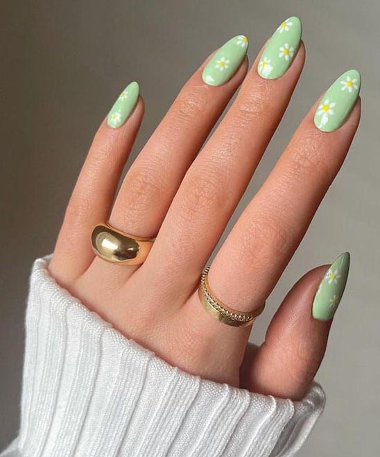 Light Mint Green Nail Designs