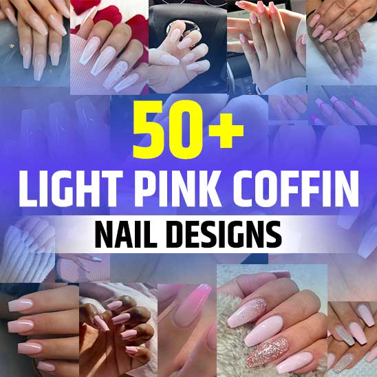 Light Pink Coffin Nails