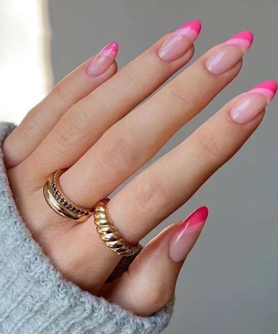 Light Pink Nail Designs Almond Shape