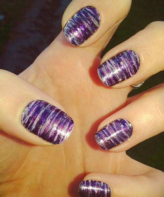 Light Purple Nail Designs With Glitter