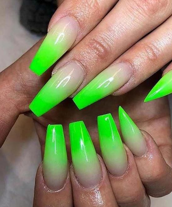 Lime Green Gel Nail Designs