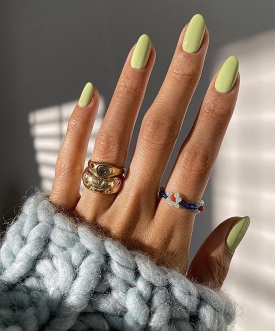 Lime Green Nails Design