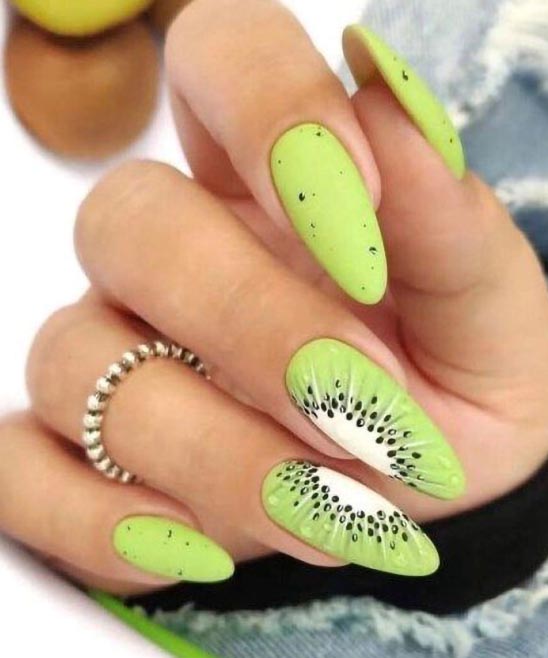 Lime Green Nails Designs