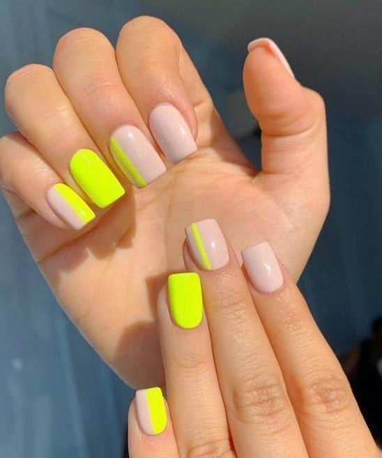 Lime Green and Black Nail Designs