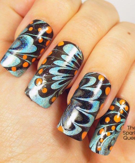 Marble Acrylic Nails