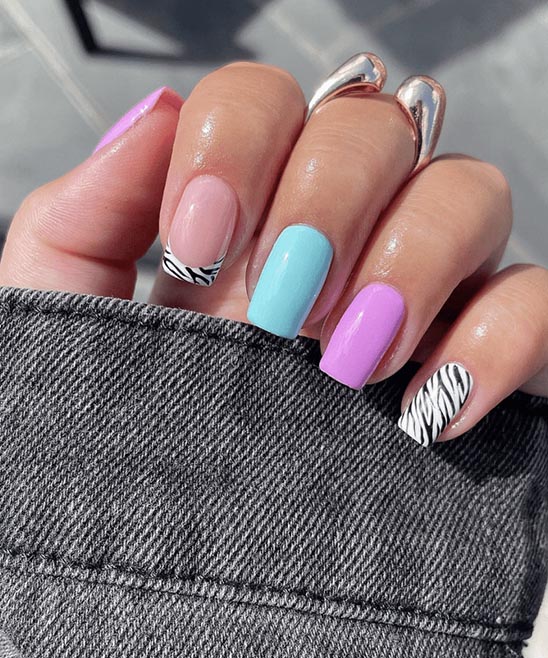 Marble Design Nails