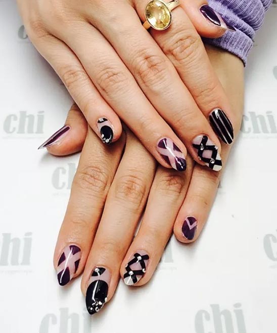 Marble Gel Nails