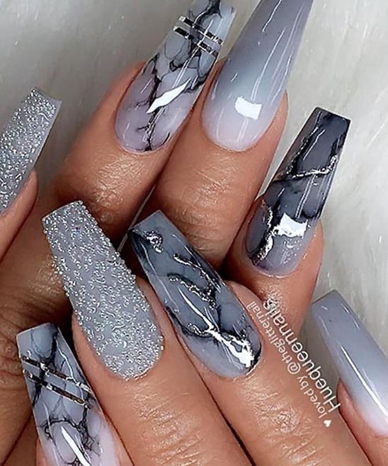 Trendy Acrylic Nails With Marble Effects TailoringinHindi Marble Nails Acrylic 1