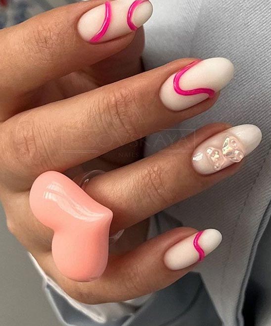Marble Nails Pink
