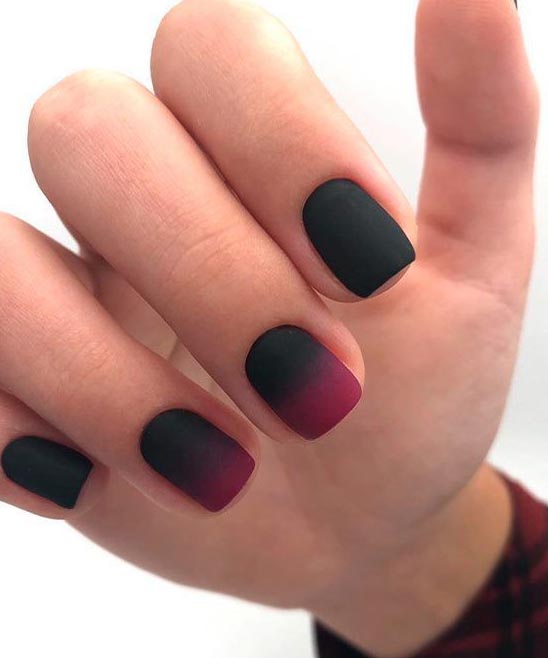 Matt Burgundy Coffin Nails