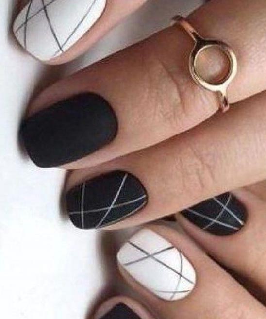 Matte Black Nail Polish Designs