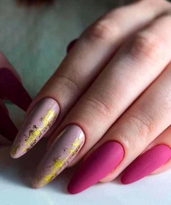 Matte Burgundy Christmas Nails