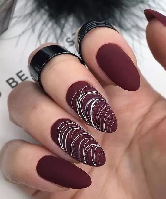 Matte Burgundy Nail Polish