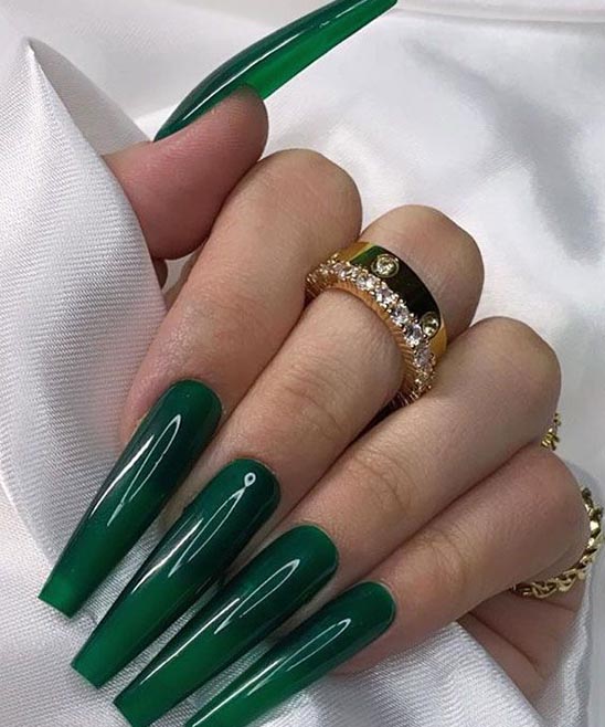 Mint Green Acrylic Nail Designs