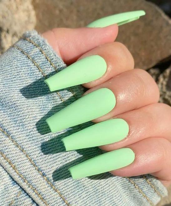 Mint Green Shamrock Nail Designs