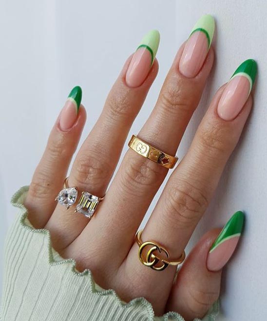 Mint Green and Gold Nail Designs