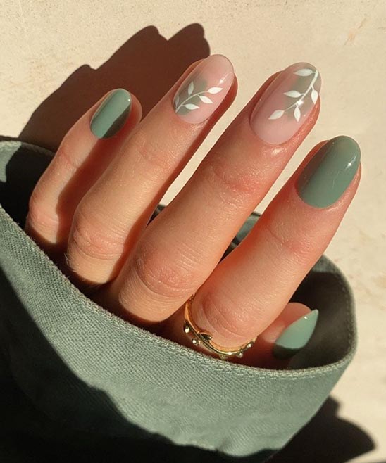 Mint Green and White Nail Designs