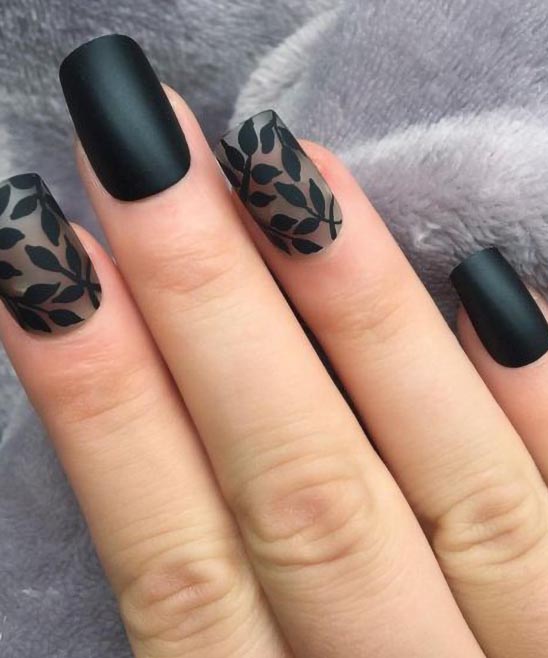 Edgy and Dramatic Black Nail Polish Designs - TailoringinHindi