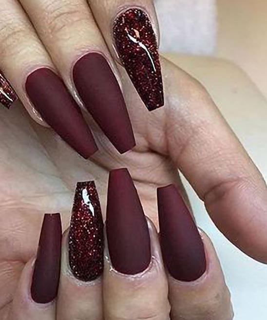 Nail Art Ideas Burgundy