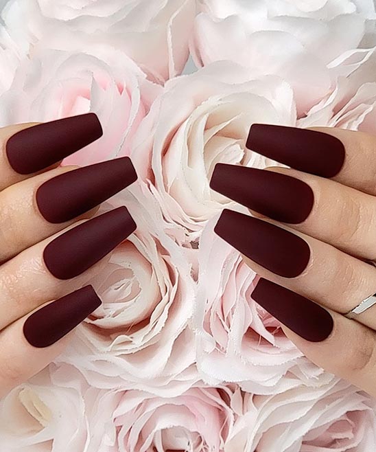 Nail Color Burgundy