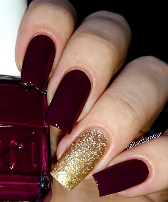 50 Burgundy Nail Color 2024 Tailoringinhindi