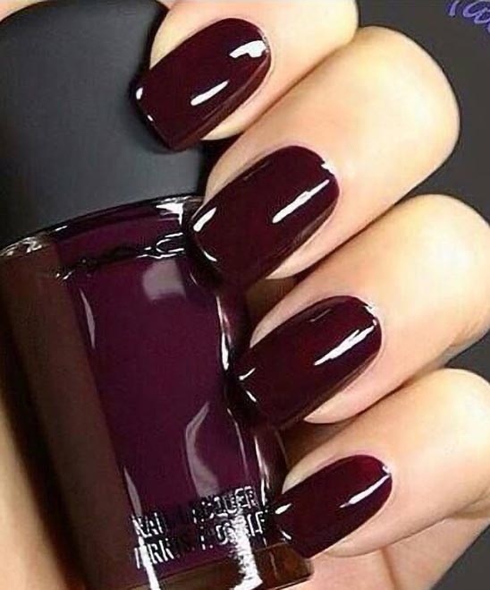 Nail Color With Burgundy Dress