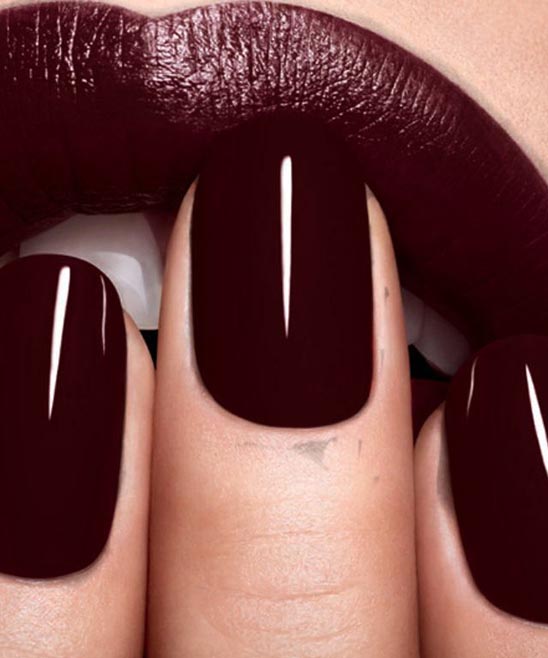 Nail Color to Go With Burgundy Dress