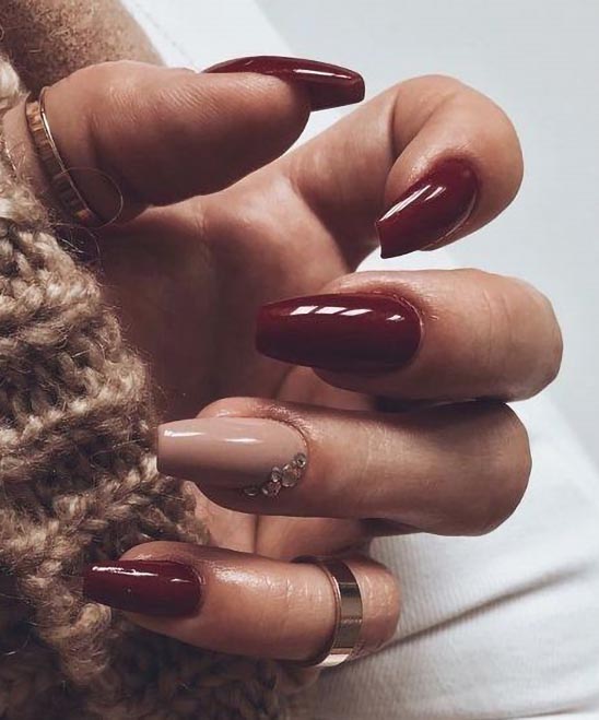 Nail Color to Go With Burgundy Dress