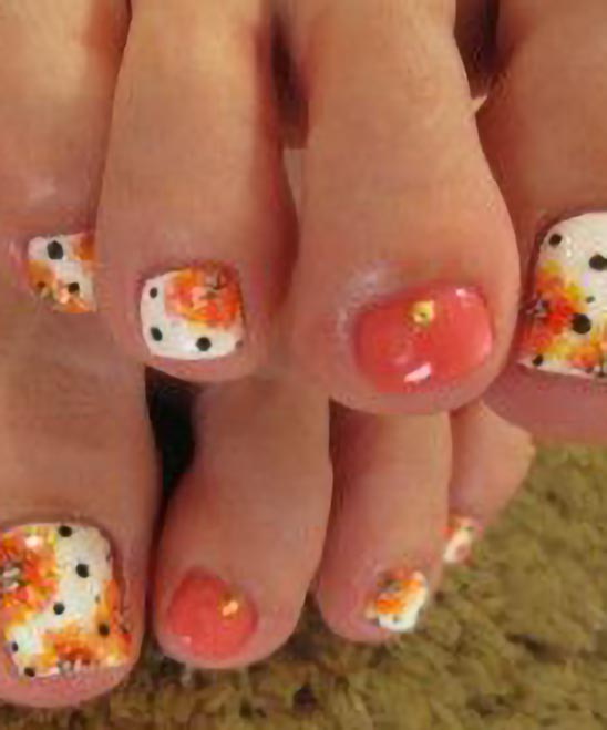 Nail Design Fall Toes