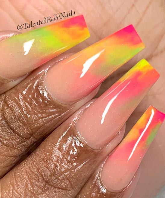 Nail Design Lime Green