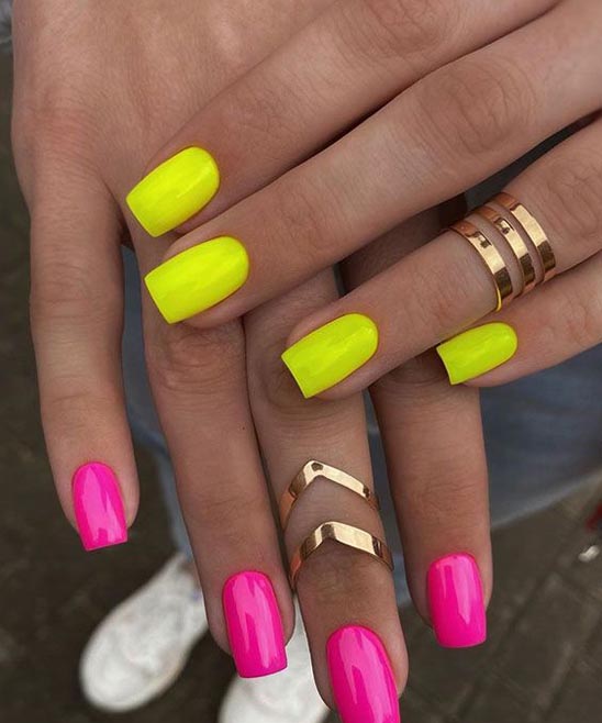 Nail Design With Orange Polish