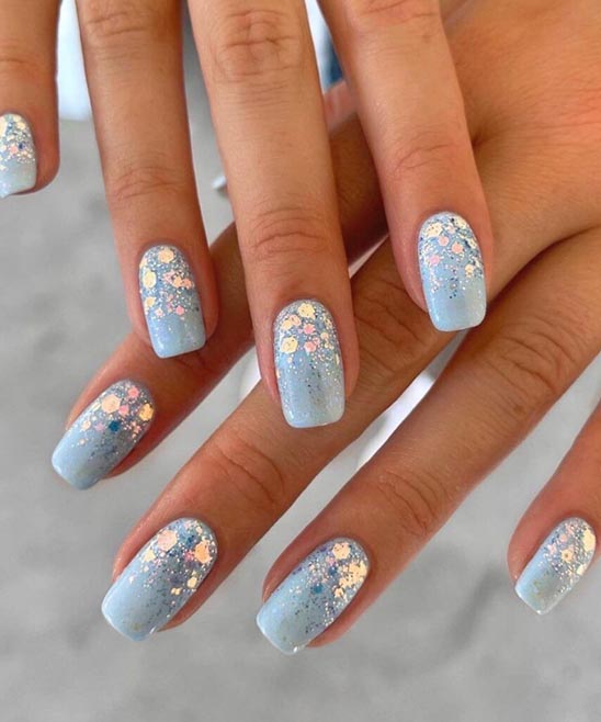 UPDATED] 55 Blissful Baby Blue Acrylic Nails