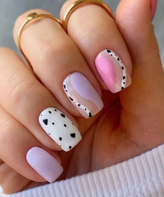 Nail Designs Purple and Pink