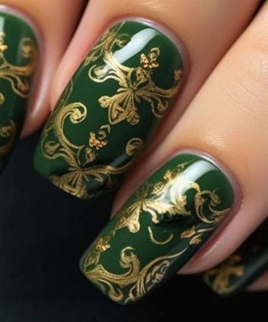 Nail Designs With Green and Blue