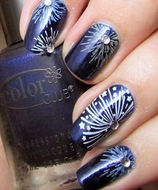 Nail Designs With Navy Blue