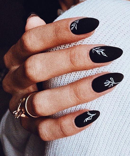 Edgy and Dramatic Black Nail Polish Designs - TailoringinHindi