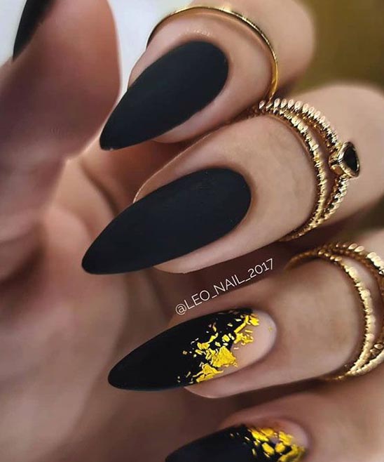 Nail Polish Design Black and White