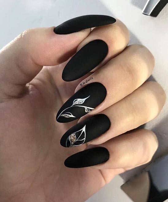 Nail Polish Design Black