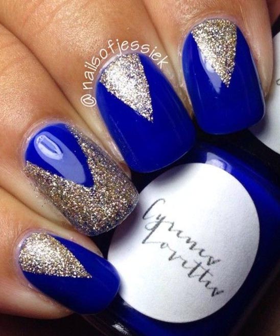Nails Designs Royal Blue