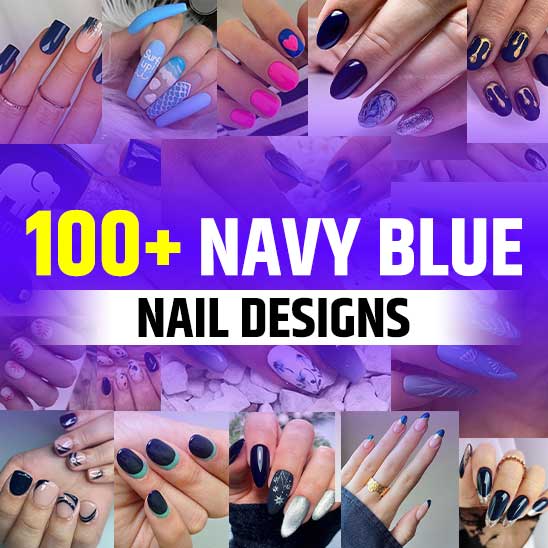 Navy Blue Nail Designs