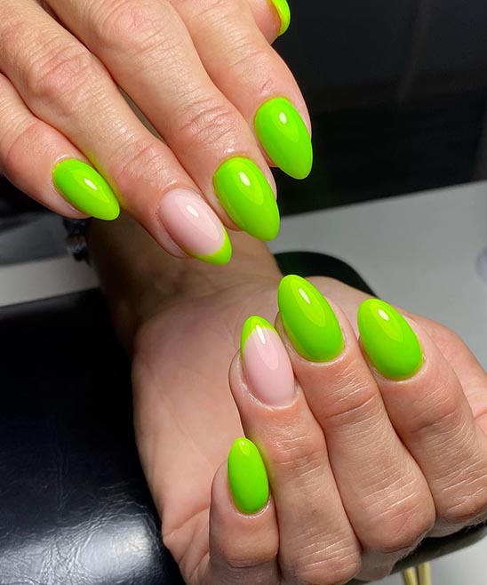 Neon Green Nails Design