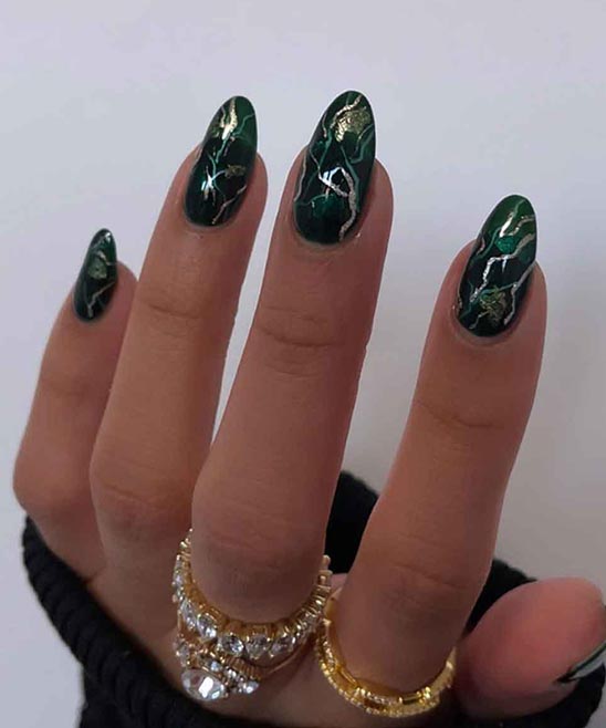 Neon Green and Black French Nail Designs