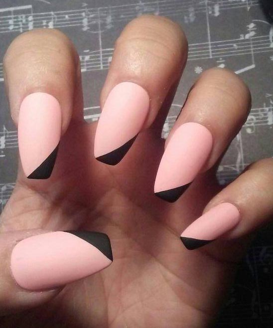 Nude Pink Coffin Nails