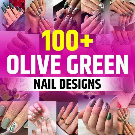 Olive Green Nail Designs