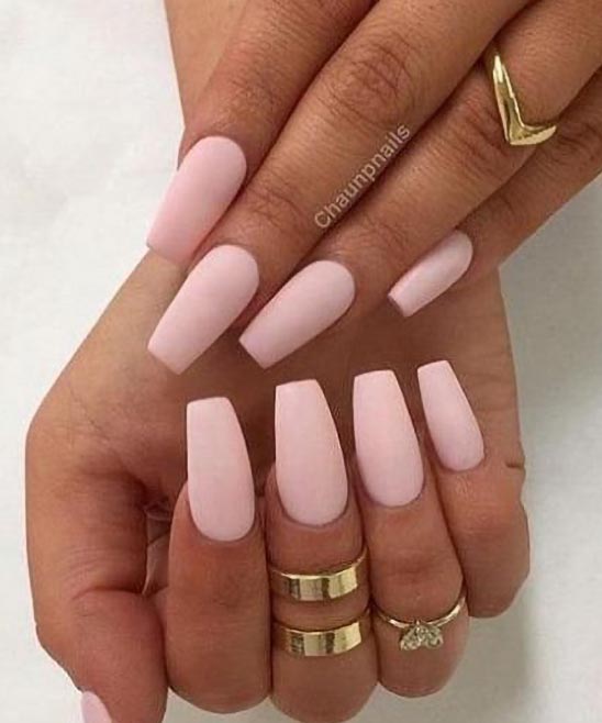 Ombre Coffin Nails Pink