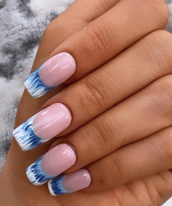 Ombre French Tip Nail Designs
